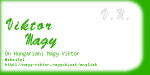 viktor magy business card